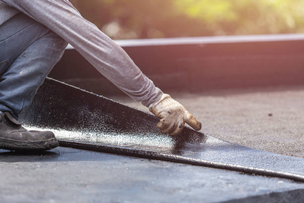 Professional Basement Waterproofing technician working in Meridian, NY